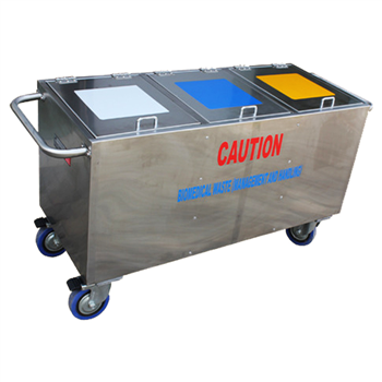 RESTORE HEALTH MEDICARE / Segregated Waste Collection Trolley / SEGREGATED WASTE COLLECTION TROLLEY (STAINLESS STEEL)